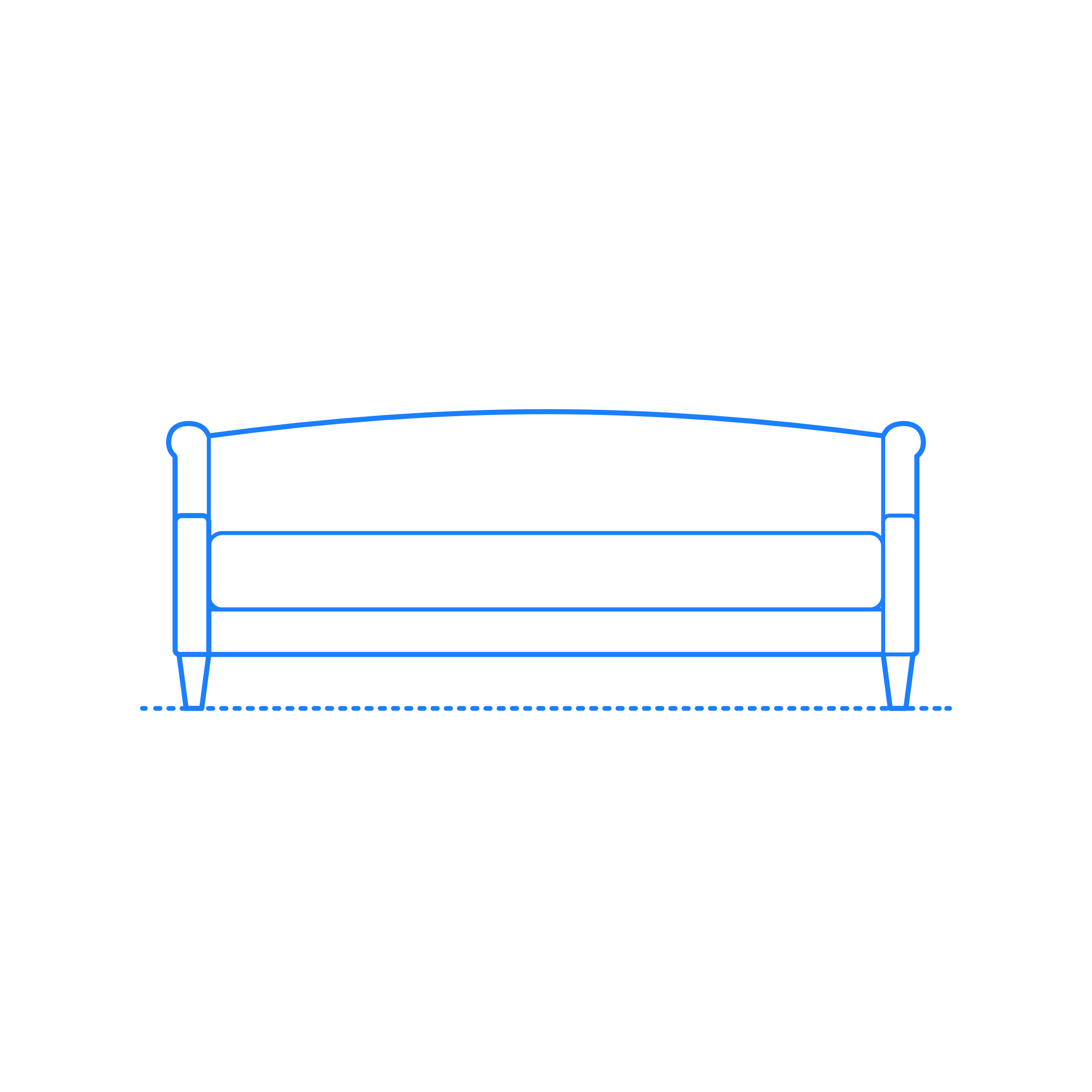 Furniture Divan Maeve Twin Daybed Simple Line Art Svg Free Vectors